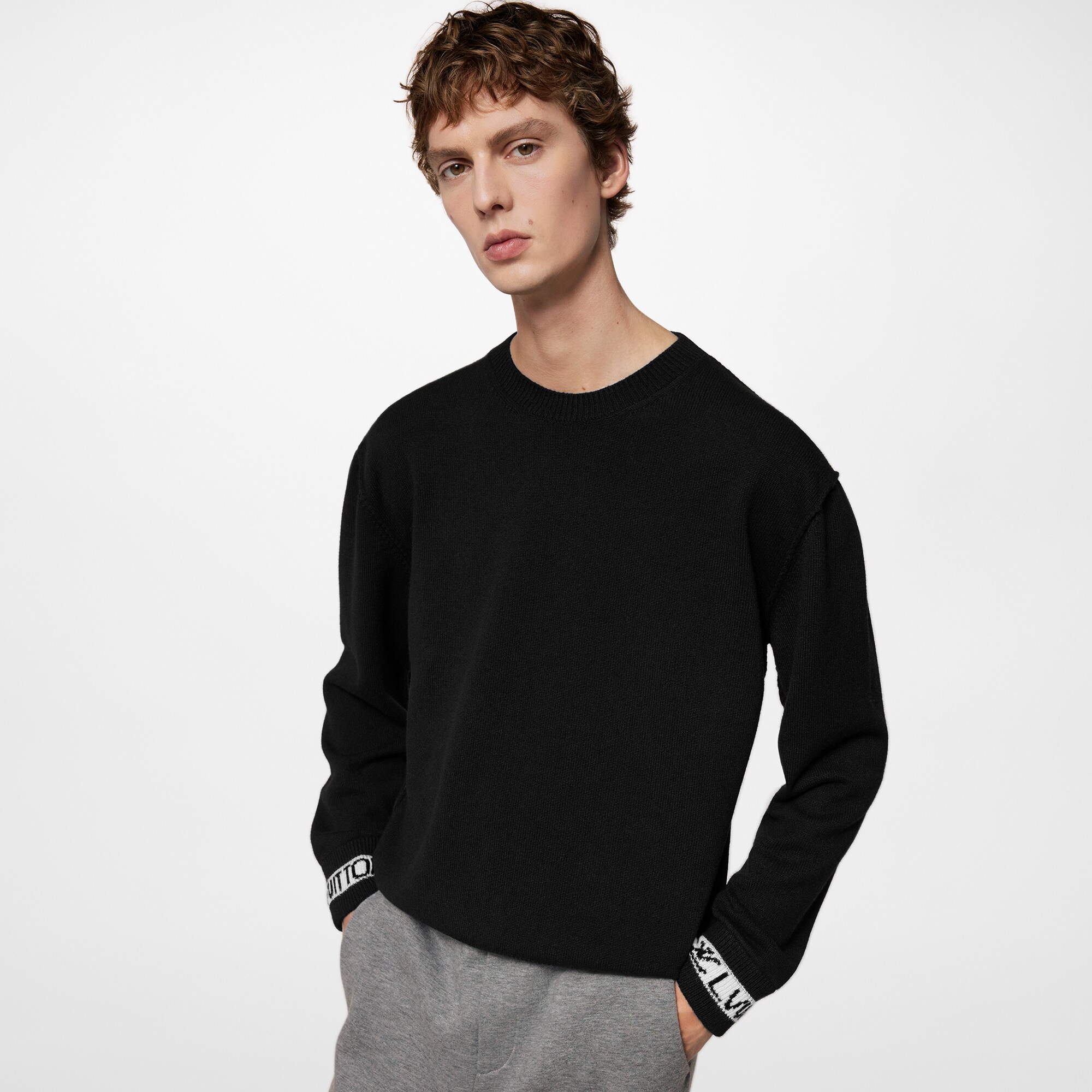 トップス LOUIS VUITTON Cuffs Cashmere LS Knit LV Cuffs Cashmere Crewneck - Discontinued Product | LOUIS